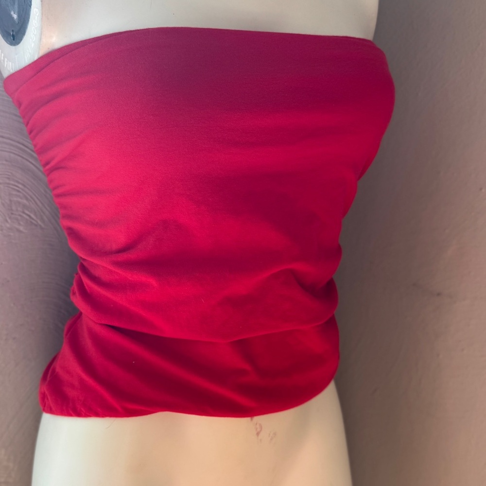 Abercrombie and Fitch red sleeveless halter top size large - Picture 3 of 10